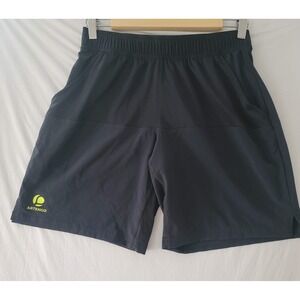 Artengo Tennis Shorts Unisex Black Drawstring Pockets Breathable Athletic M